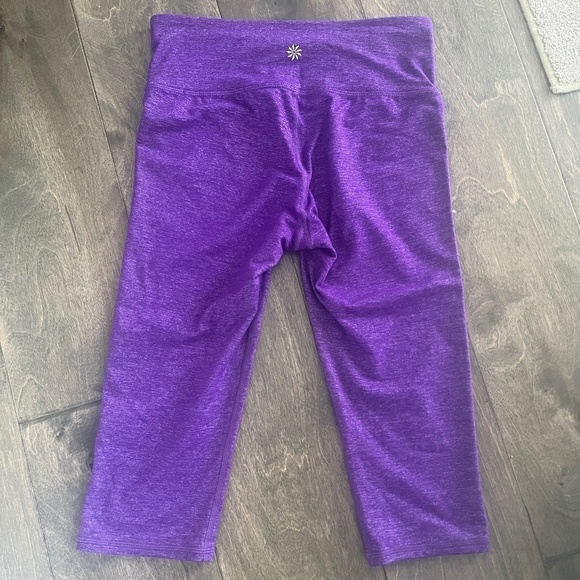 Athleta Leggings Purple Heathered Small - Picture 2 of 5